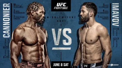 UFC Fight Night 8 de Junio 2024 Cannonier vs Imavov